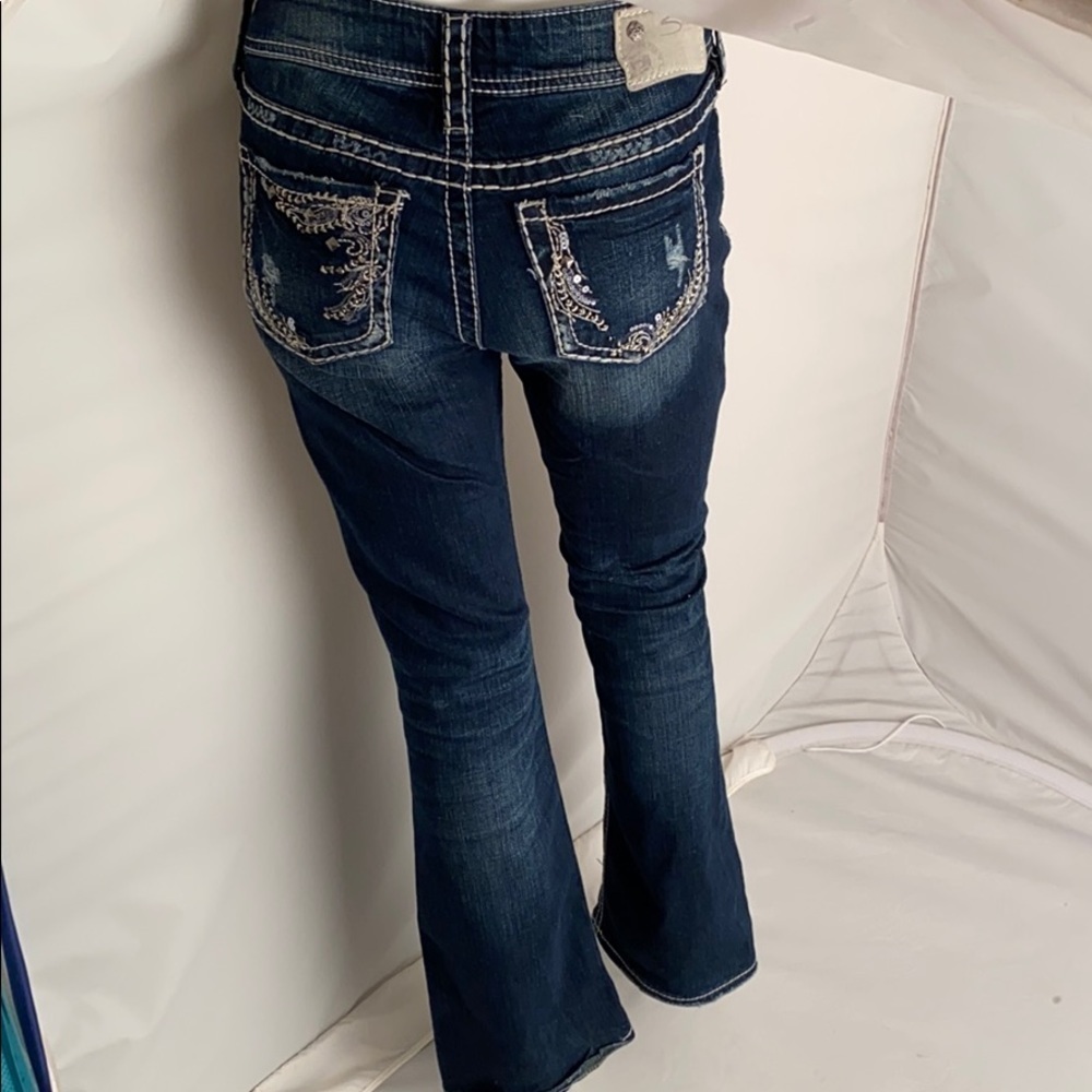 Silver Jeans Suki medium wash blue jeans 27x30